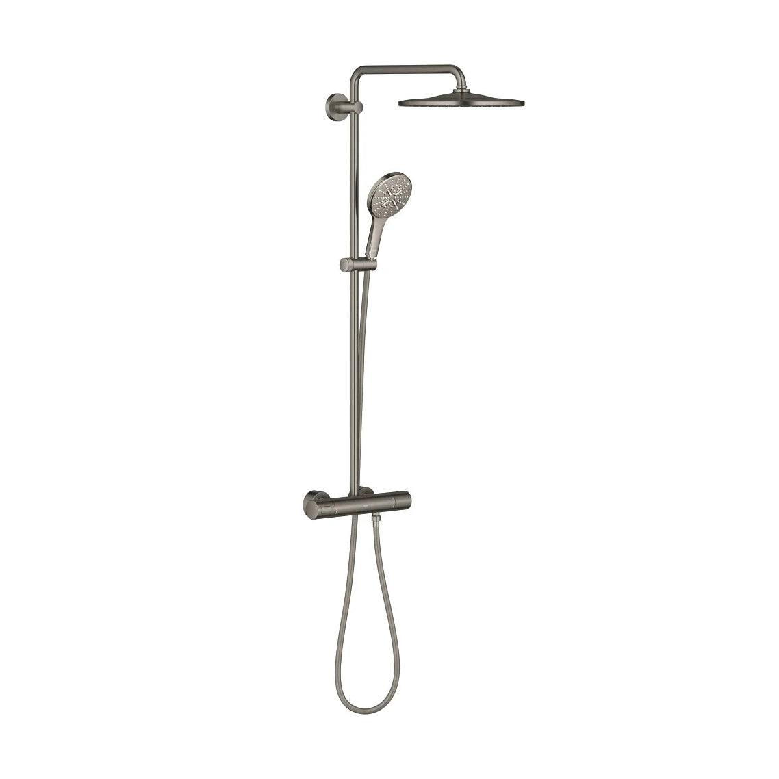 Columna de grifería para ducha termostático Grohe - Grafito Cepillado