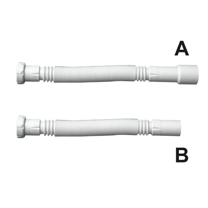 Sifón flexible horizontal Jimten universal 1 1/2" blanco Ø50mm A-103