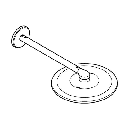 Rociador de ducha redondo Grohe rainshower smartactive - Grafito cepillado