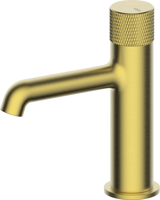 Grifo de lavabo bajo Stillo Hades volante Cold Open oro con aireador
