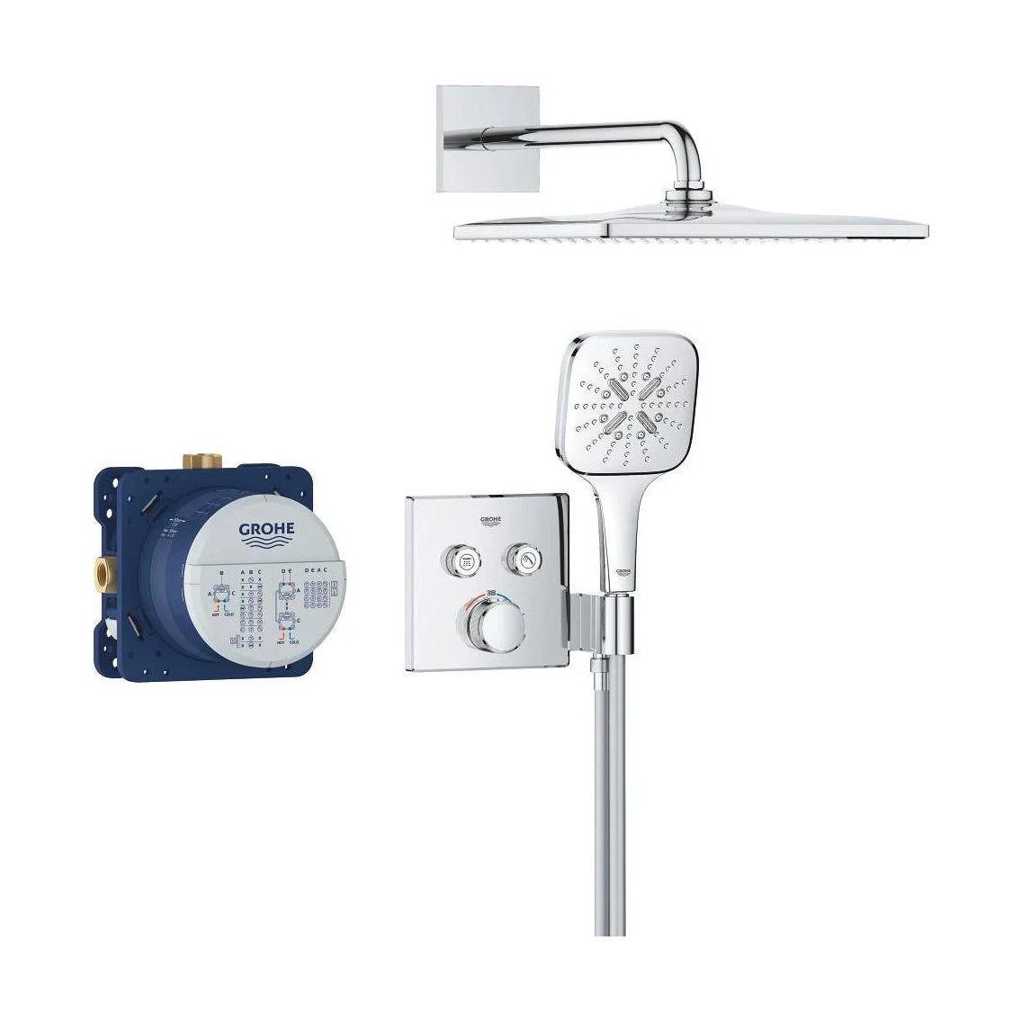 Columna de grifería para baño/ducha empotrada Grohe - Cromo