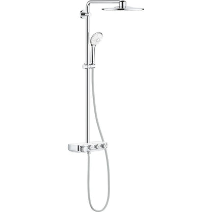 Columna de grifería para ducha termostático Grohe - Blanco/cromo