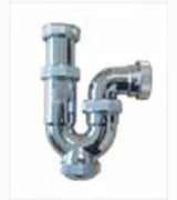 Sifón P horizontal Jimten lavabo 1 1/2" cromo Ø40mm S-181