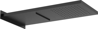 Rociador de ducha rectangular Roca raindream montaje - Negro mate