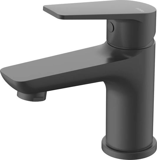 Grifo de lavabo extra alta Stillo Zeus negro mate con sistema Cold Open