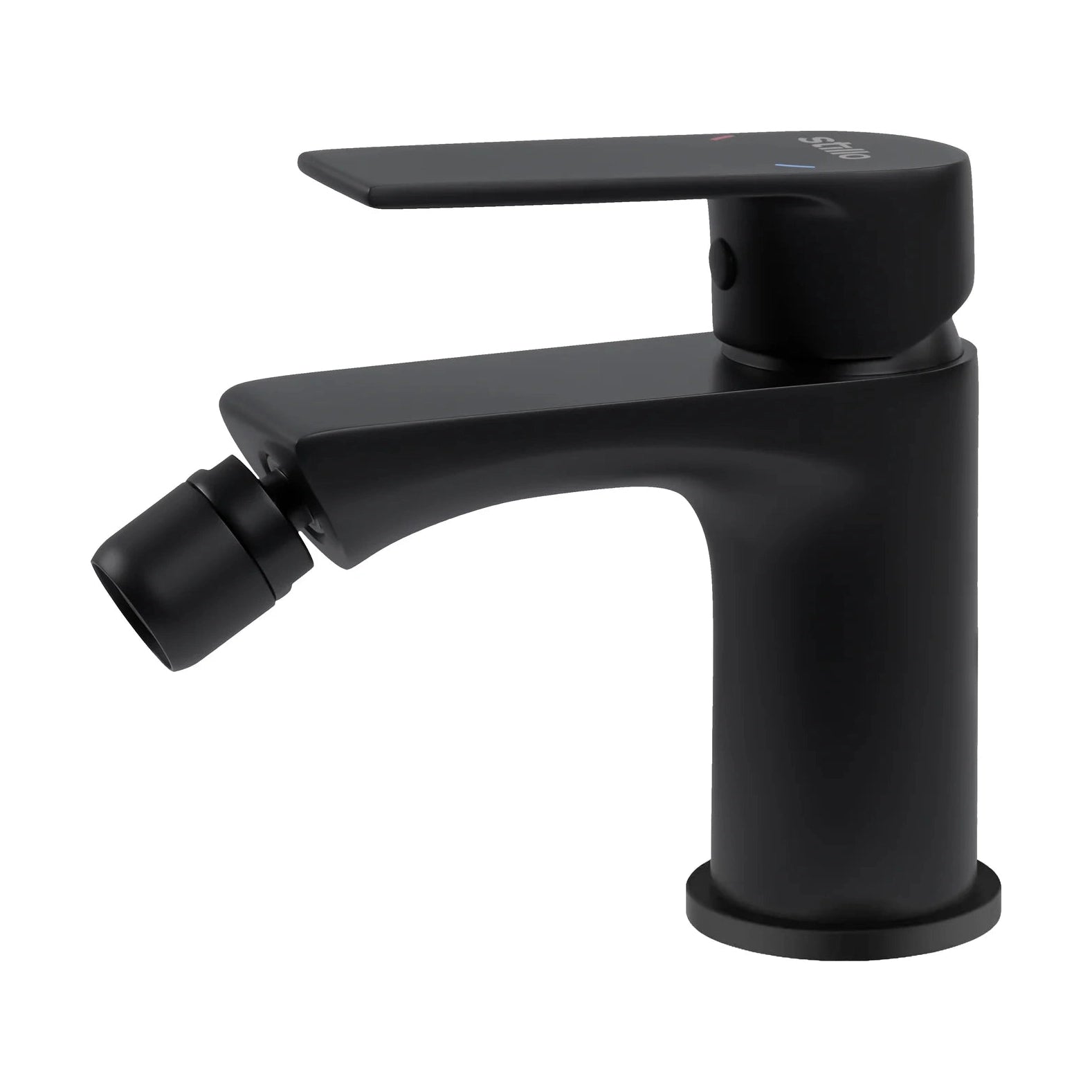 Grifo de bidé monomando Stillo Kios color negro mate diseño moderno profesional