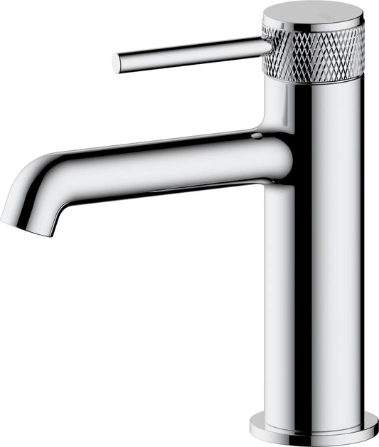 Grifo de lavabo bajo Stillo Hades Cold Open cromo con aireador moleteado