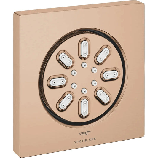 Rociador de ducha cuadrado grohe rainshower aqua - Cobre Cepillado