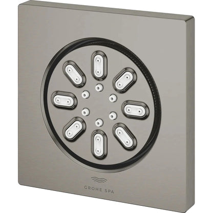 Rociador de ducha cuadrado Grohe rainshower aqua - Grafito cepillado