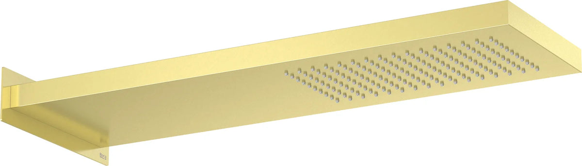 Rociador de ducha rectangular Roca raindream montaje - Oro cepillado