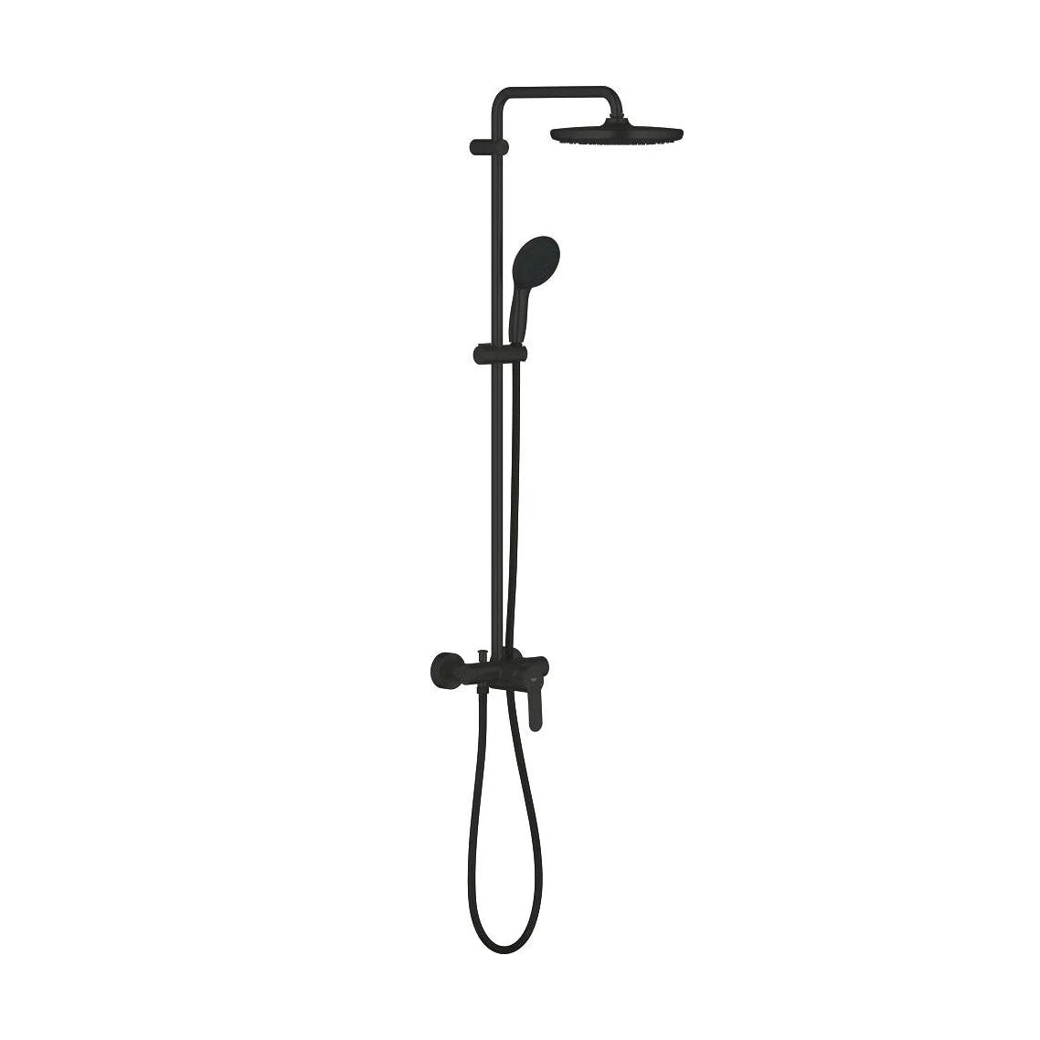 Columna de grifería para ducha monomando Grohe - Negro mate