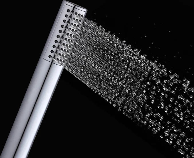 Columna de grifería para ducha monomando Stillo Zeus apariencia acero inoxidable rociador mural 2 vías Ø250mm