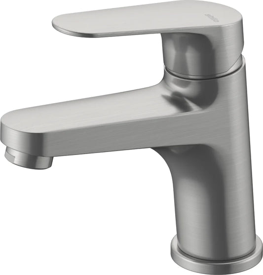 Grifo de lavabo bajo Stillo Zeus Cold Open apariencia acero inoxidable con aireador