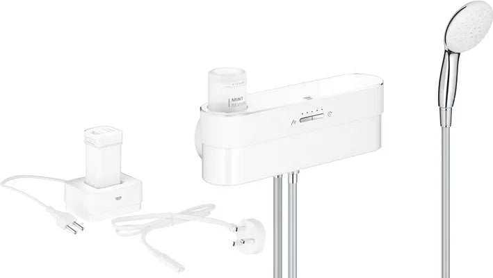 Ducha Grohe Purefoam monomando pulsador -  Blanco/Cromo