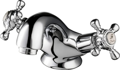 Grifo de lavabo medio Stillo Rodas bimando volante cromo con aireador