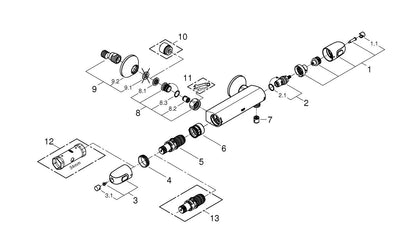 Ducha Grohe Grohtherm 1000 termostático