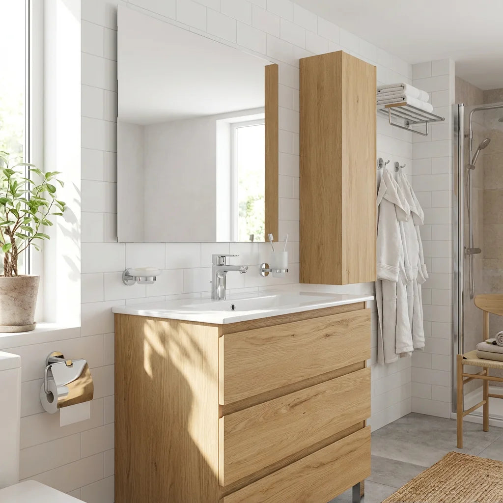 Grifo de lavabo bajo Stillo Capri-N cromo con aireador