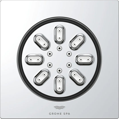 Rociador de ducha cuadrado Grohe rainshower aqua - Cromo
