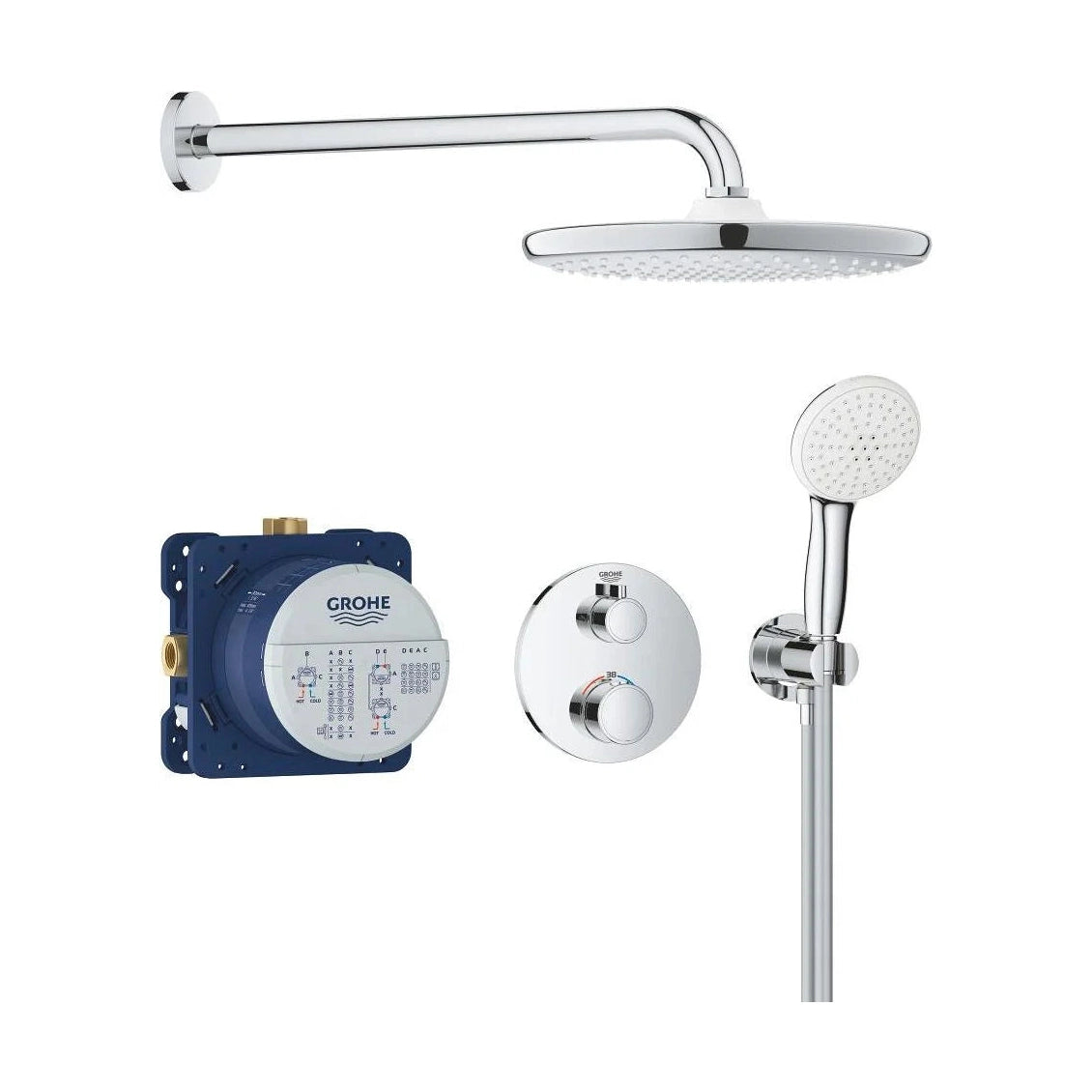 Columna de grifería para baño/ducha empotrada Grohe - Cromo