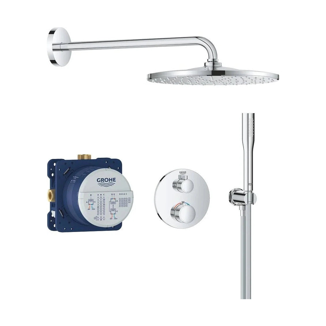 Columna de grifería para baño/ducha empotrada Grohe - Cromo