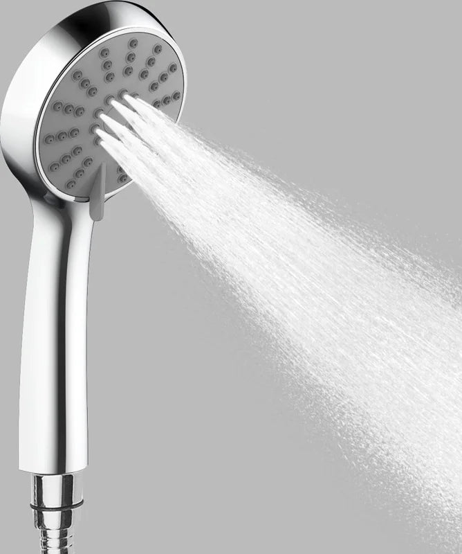 Columna de grifería para ducha termostático Stillo Hera negro rociador mural 2 vías Ø248mm maneral de 3 funciones