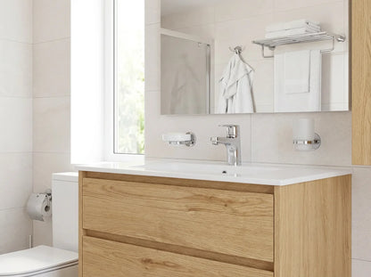 Grifo de lavabo bajo Stillo Capri-N cromo con aireador