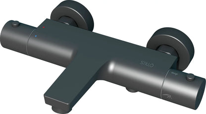 Grifería de baño ducha Stillo Zeus termostático negro