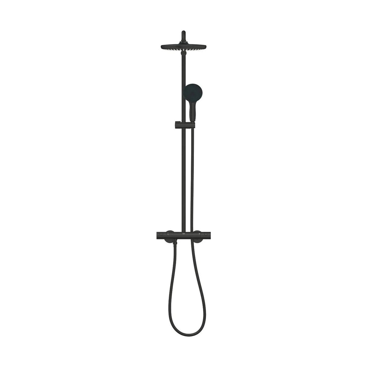 Columna de grifería para ducha termostático Grohe - Negro mate