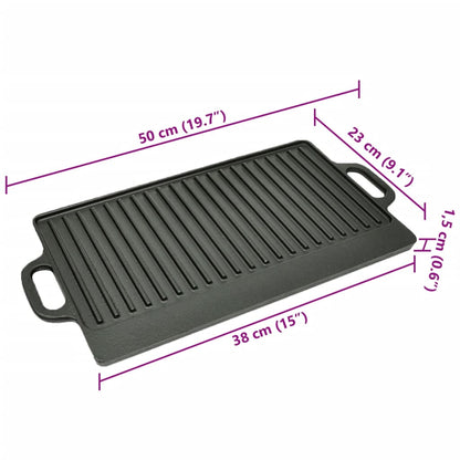 Parrilla Grill Reversible Hierro Fundido 50X23 Cm