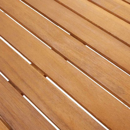 Mesa De Jardín Madera Maciza De Acacia