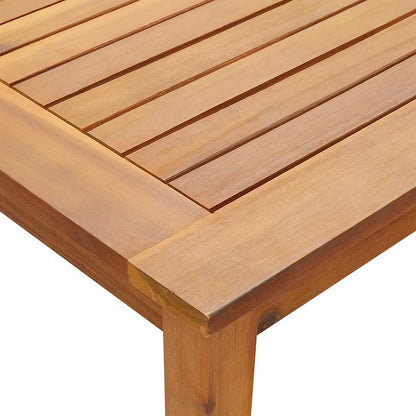 Mesa De Jardín Madera Maciza De Acacia