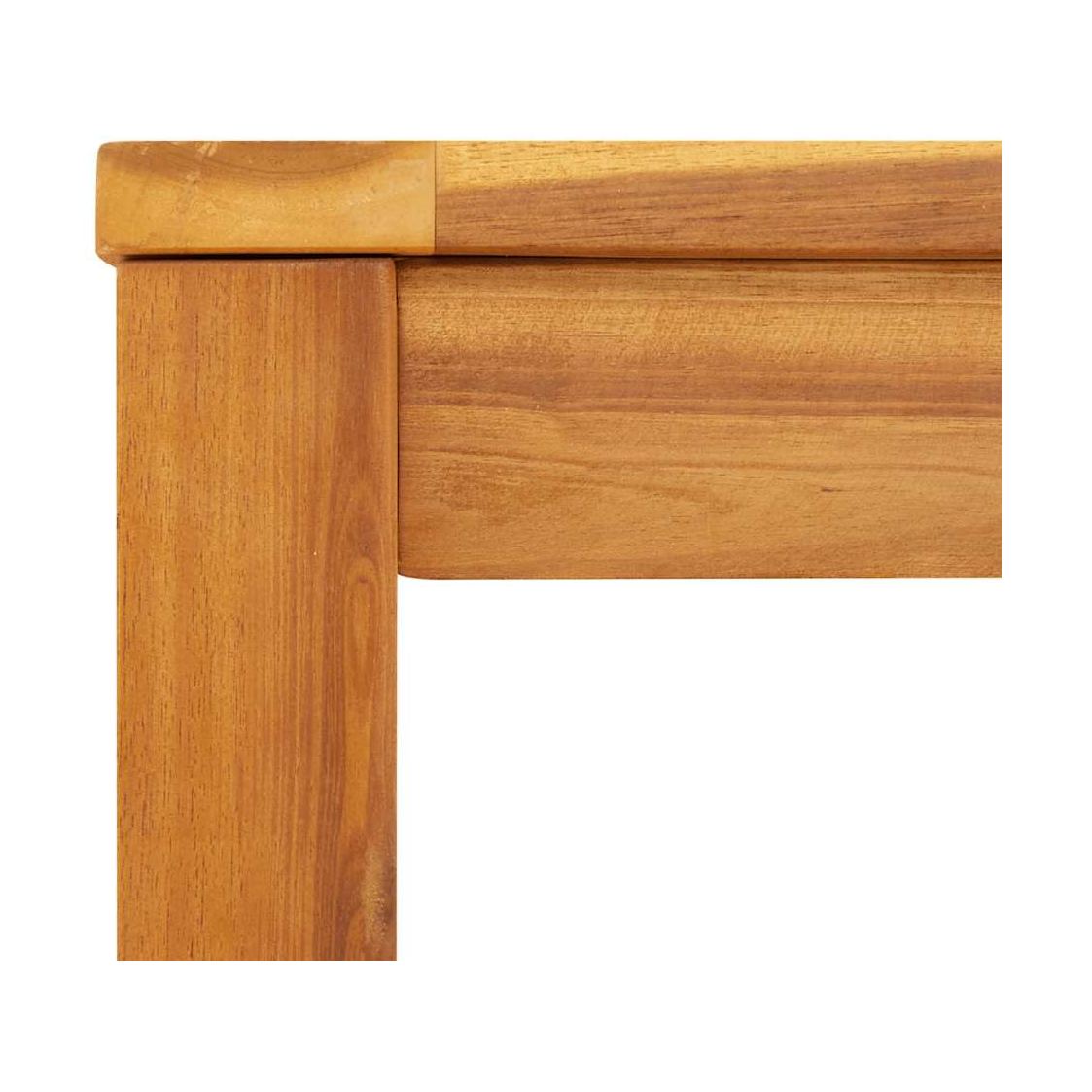 Mesa De Jardín Madera Maciza De Acacia