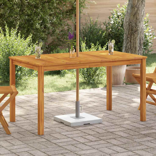 Mesa De Jardín Madera Maciza De Acacia