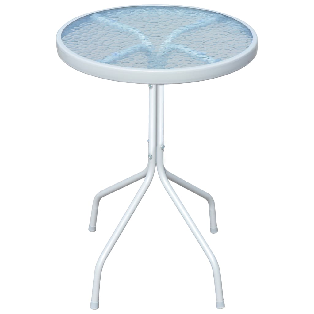 Mesa De Jardín Bistro De Acero Gris