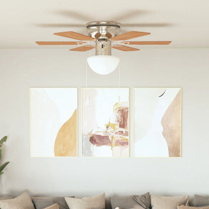 Ventilador De Techo Adornado Con Lámpara