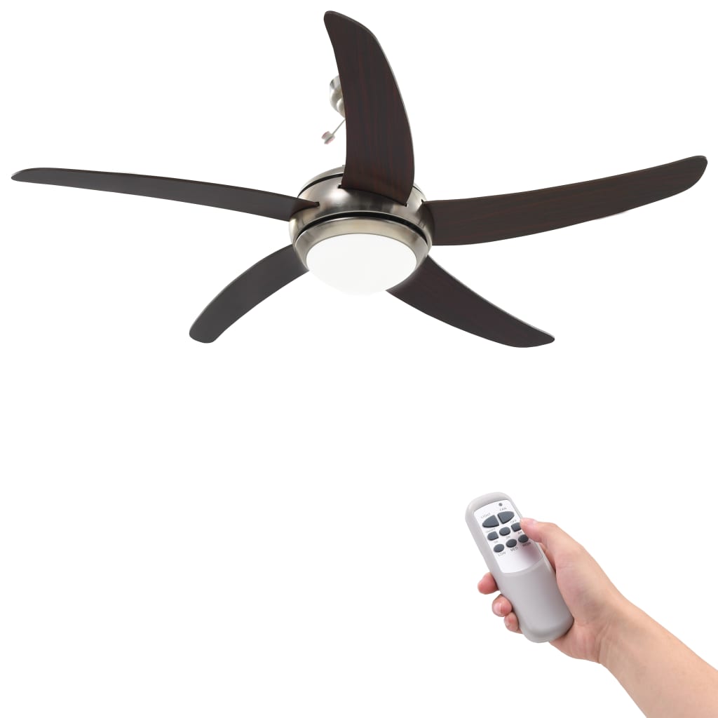 Ventilador De Techo Adornado Con Lámpara