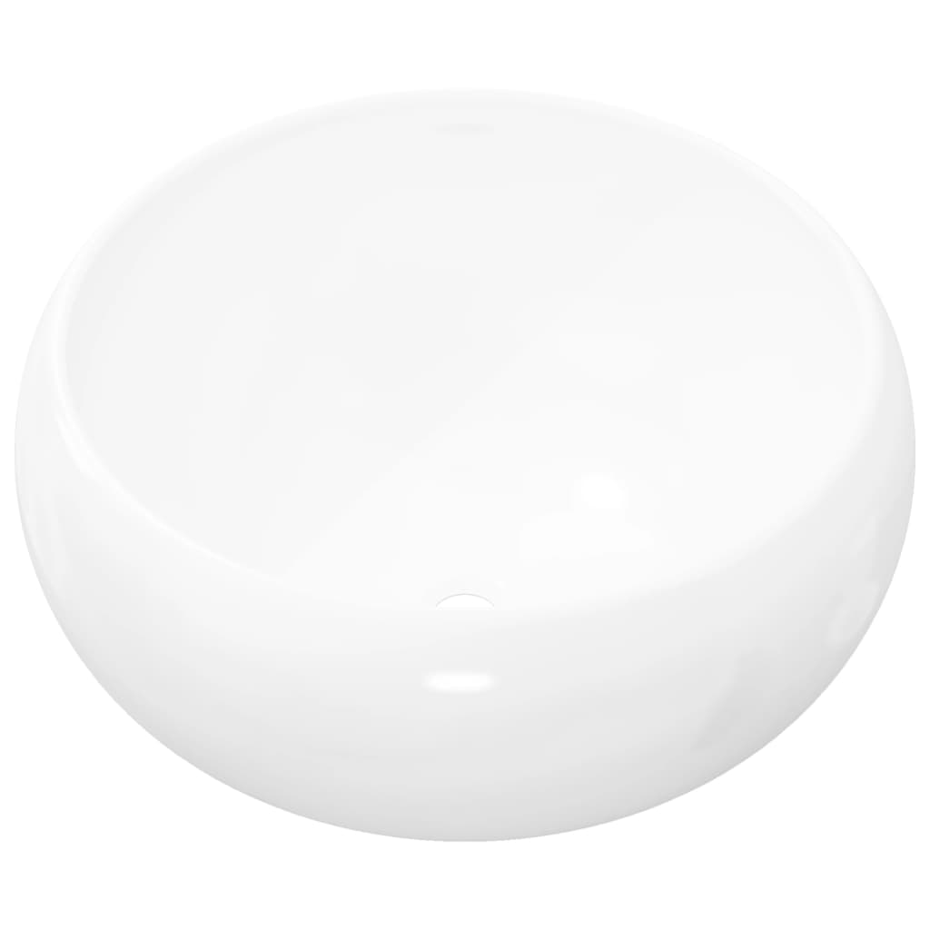 Lavabo Redondo De Cerámica 40X15 Cm