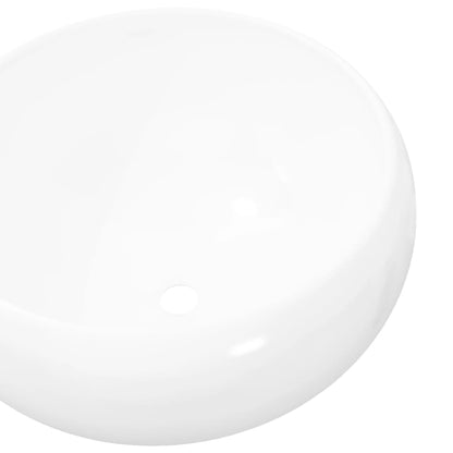 Lavabo Redondo De Cerámica 40X15 Cm