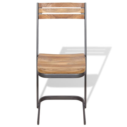 Sillas De Comedor 2 Uds Madera Maciza De Teca