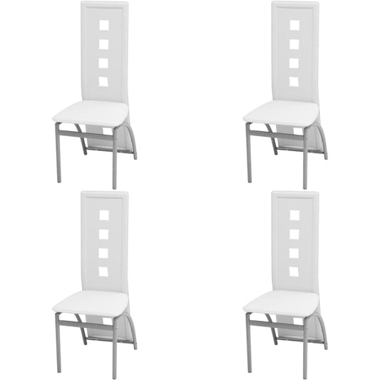 Sillas De Comedor 4 Unidades Cuero Sintético