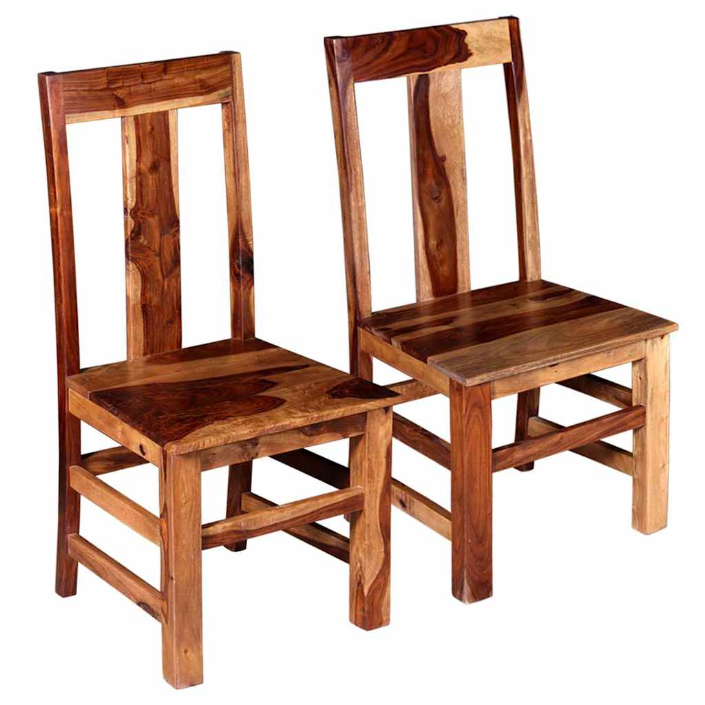 Sillas De Comedor 2 Uds Madera Maciza De Acacia