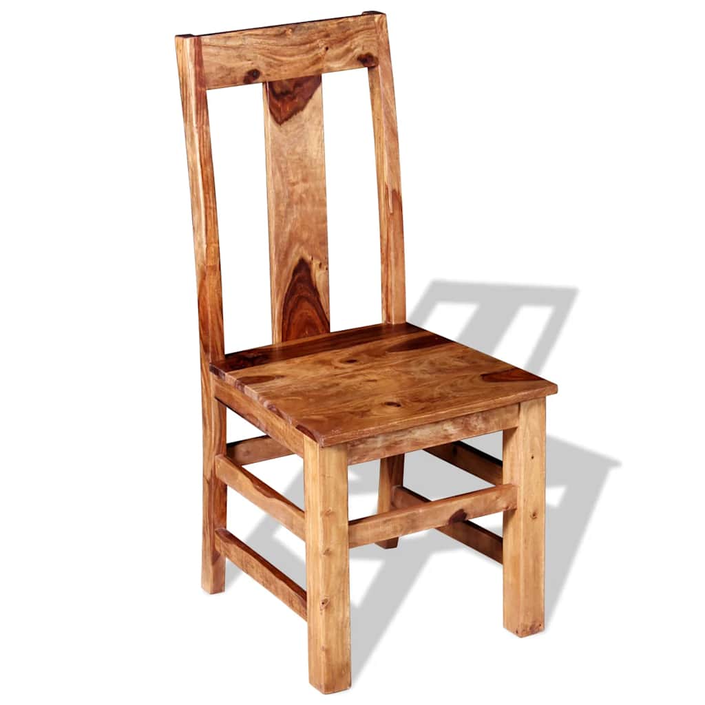 Sillas De Comedor 2 Uds Madera Maciza De Acacia