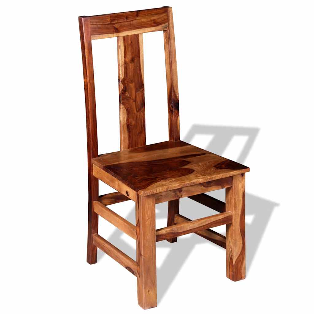 Sillas De Comedor 2 Uds Madera Maciza De Acacia