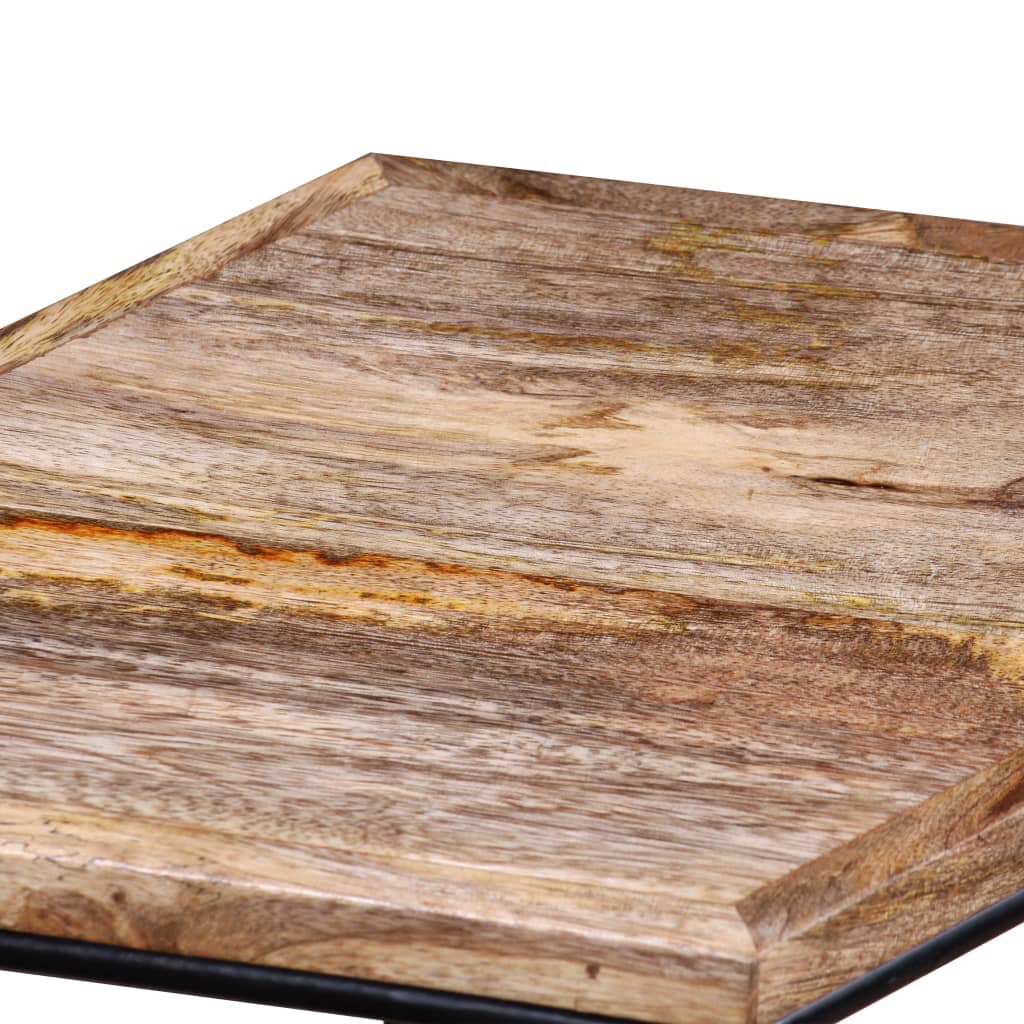 Mesa De Centro De Madera Maciza De Mango 56X48X40 Cm