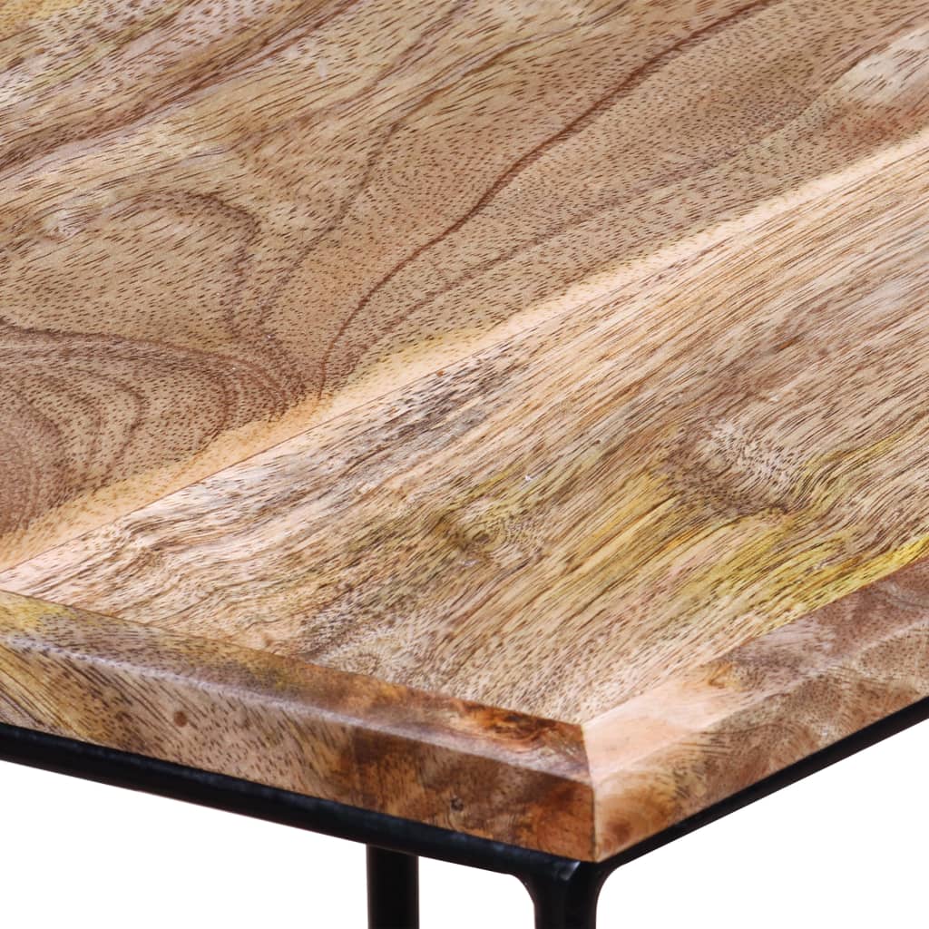 Mesa De Centro De Madera Maciza De Mango 56X48X40 Cm
