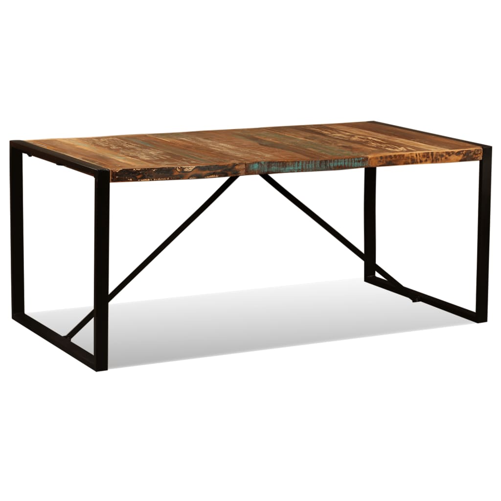 Mesa De Comedor De Madera Maciza Reciclada