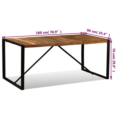 Mesa De Comedor De Madera Maciza Reciclada