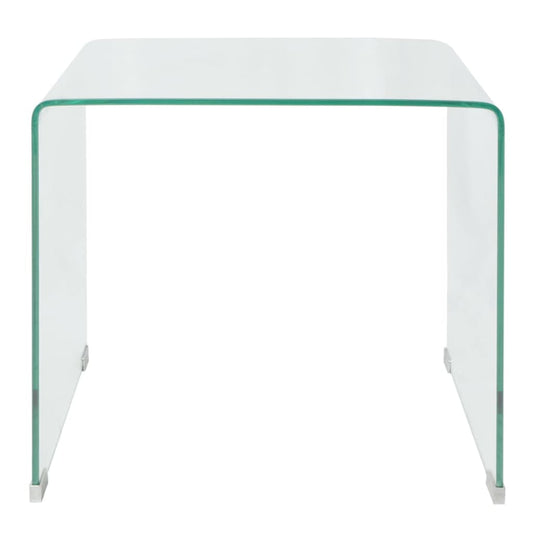 Mesa De Centro Vidrio Templado 49,5X50X45 Cm Claro