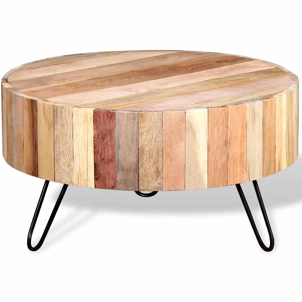 Mesa De Centro Madera Maciza Reciclada