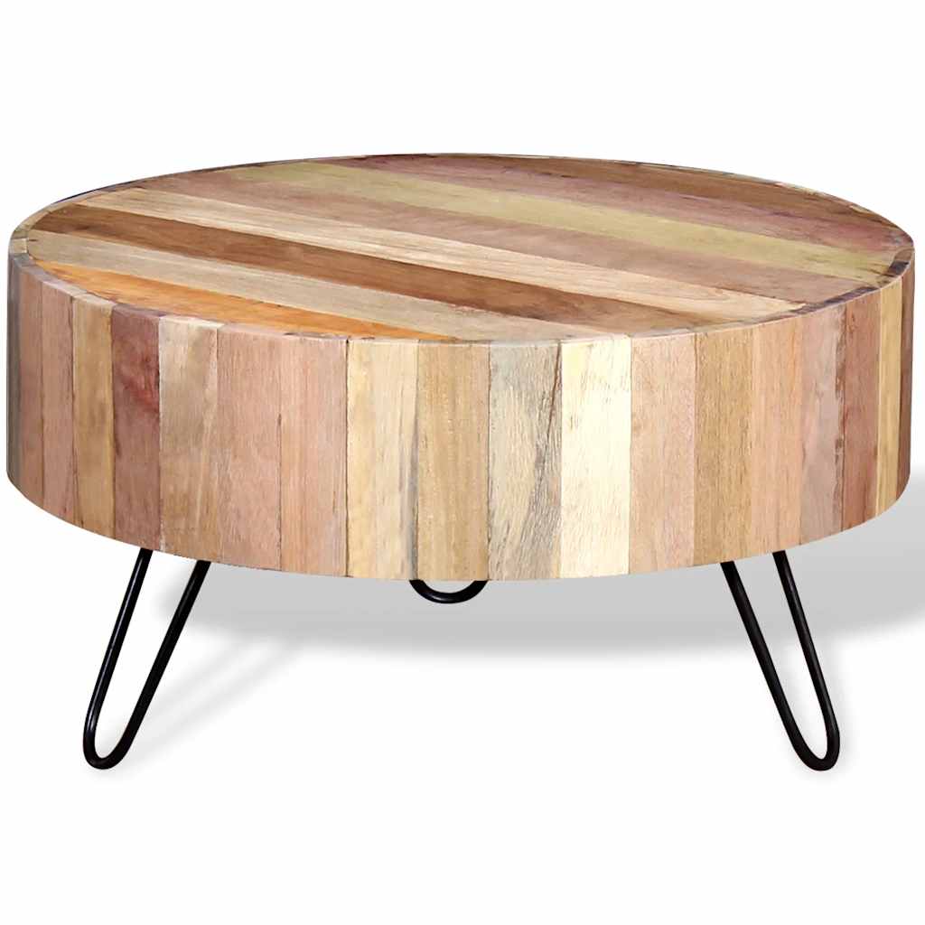 Mesa De Centro Madera Maciza Reciclada
